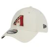 Men's Arizona Diamondbacks New Era White Chrome Team Classic 39THIRTY Flex Hat