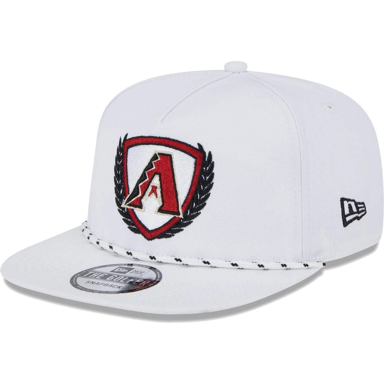 Men's Arizona Diamondbacks New Era White Golfer Tee 9FIFTY Snapback Hat - Image 3