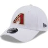 Men's Arizona Diamondbacks New Era White League II 9FORTY Adjustable Hat