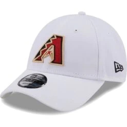 Men's Arizona Diamondbacks New Era White League II 9FORTY Adjustable Hat
