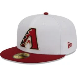 Men's Arizona Diamondbacks New Era White Optic 59FIFTY Fitted Hat