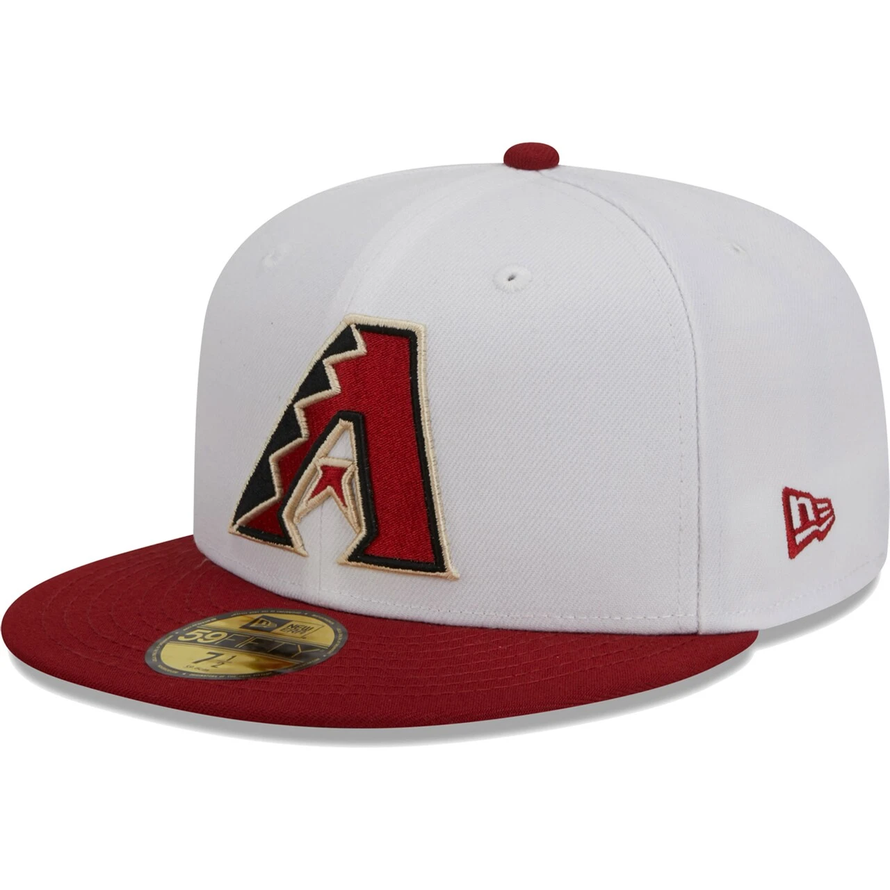 Men's Arizona Diamondbacks New Era White Optic 59FIFTY Fitted Hat