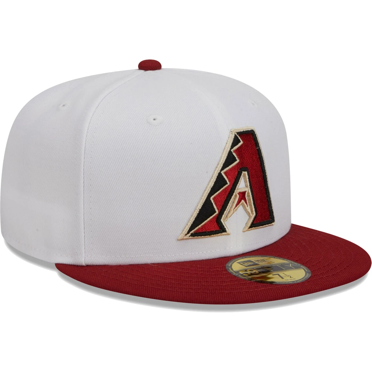 Men's Arizona Diamondbacks New Era White Optic 59FIFTY Fitted Hat - Image 3