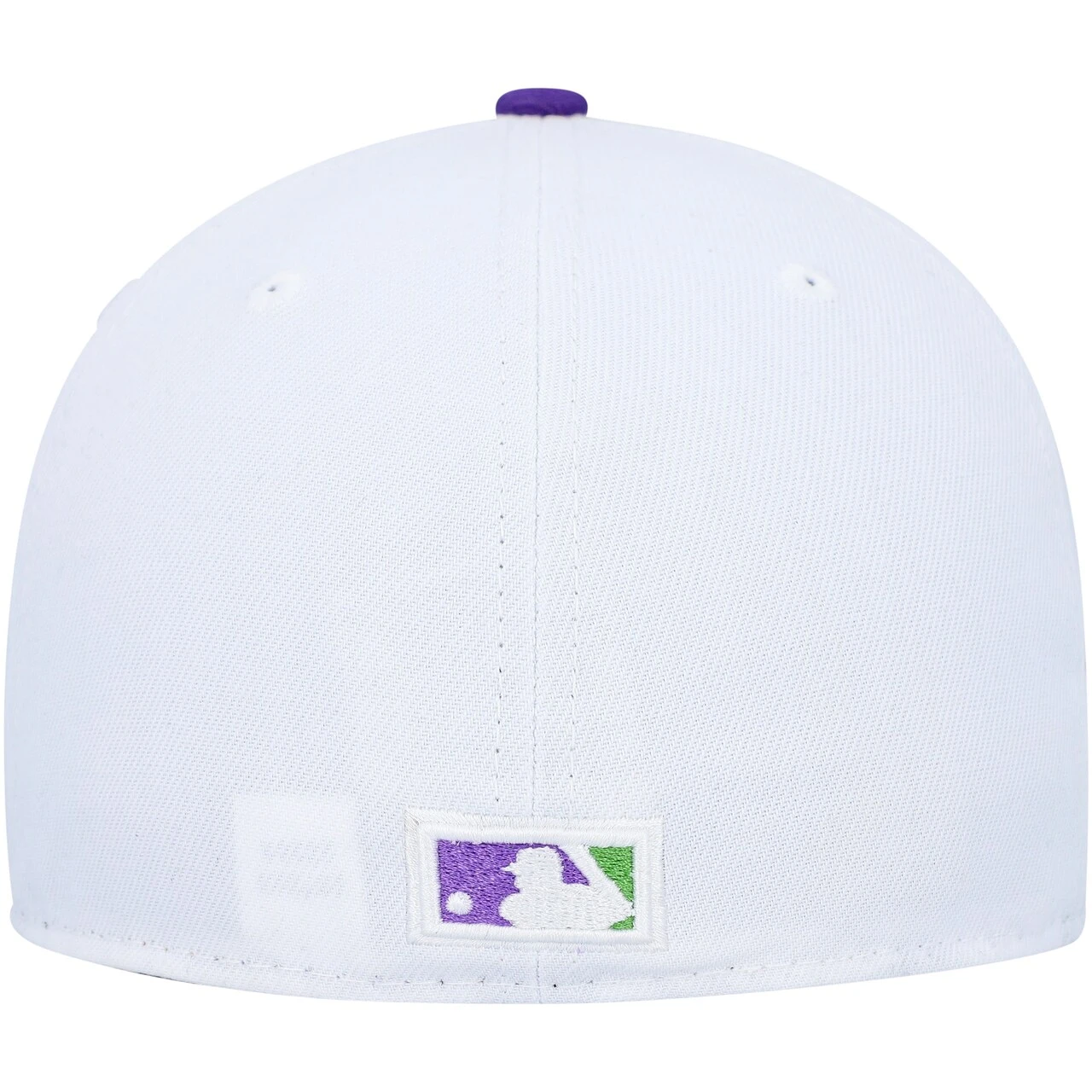 Men's Cleveland Guardians New Era White Side Patch 59FIFTY Fitted Hat - Image 4