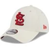 Men's St. Louis Cardinals New Era White Chrome Team Classic 39THIRTY Flex Hat
