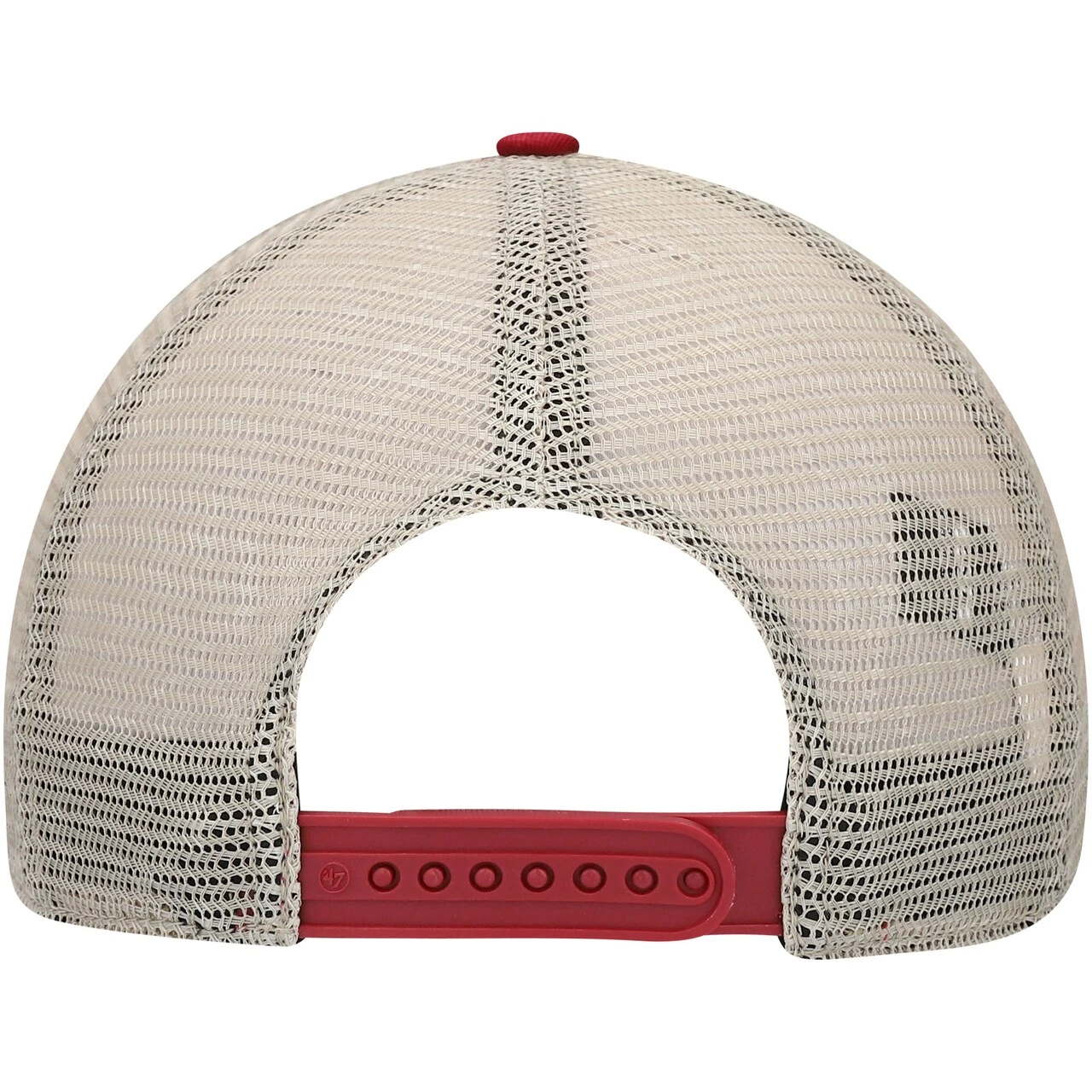 Men's Arizona Diamondbacks '47 Red/Natural Flagship Washed MVP Trucker Snapback Hat - Image 4