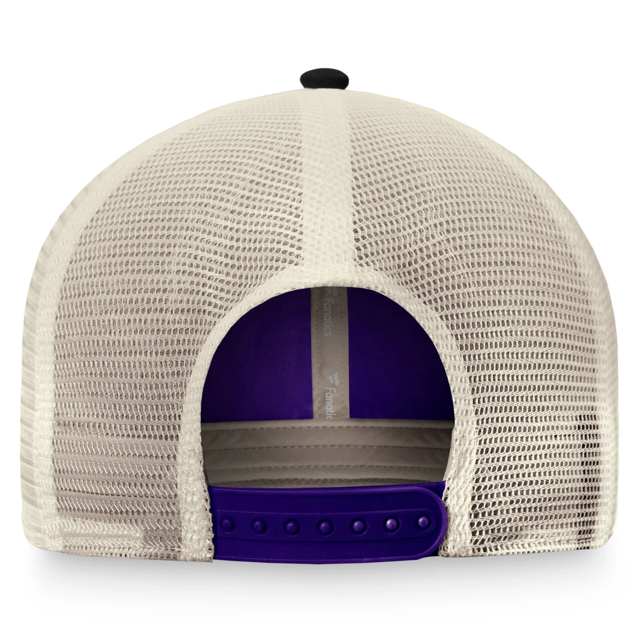 Men's Arizona Diamondbacks Fanatics Branded Purple/Natural True Classic Retro Striped Trucker Snapback Hat - Image 4