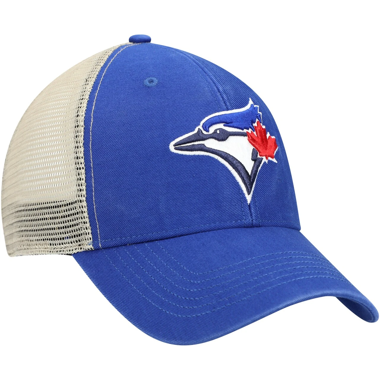 Men's Toronto Blue Jays '47 Royal/Natural Flagship Washed MVP Trucker Snapback Hat - Image 3