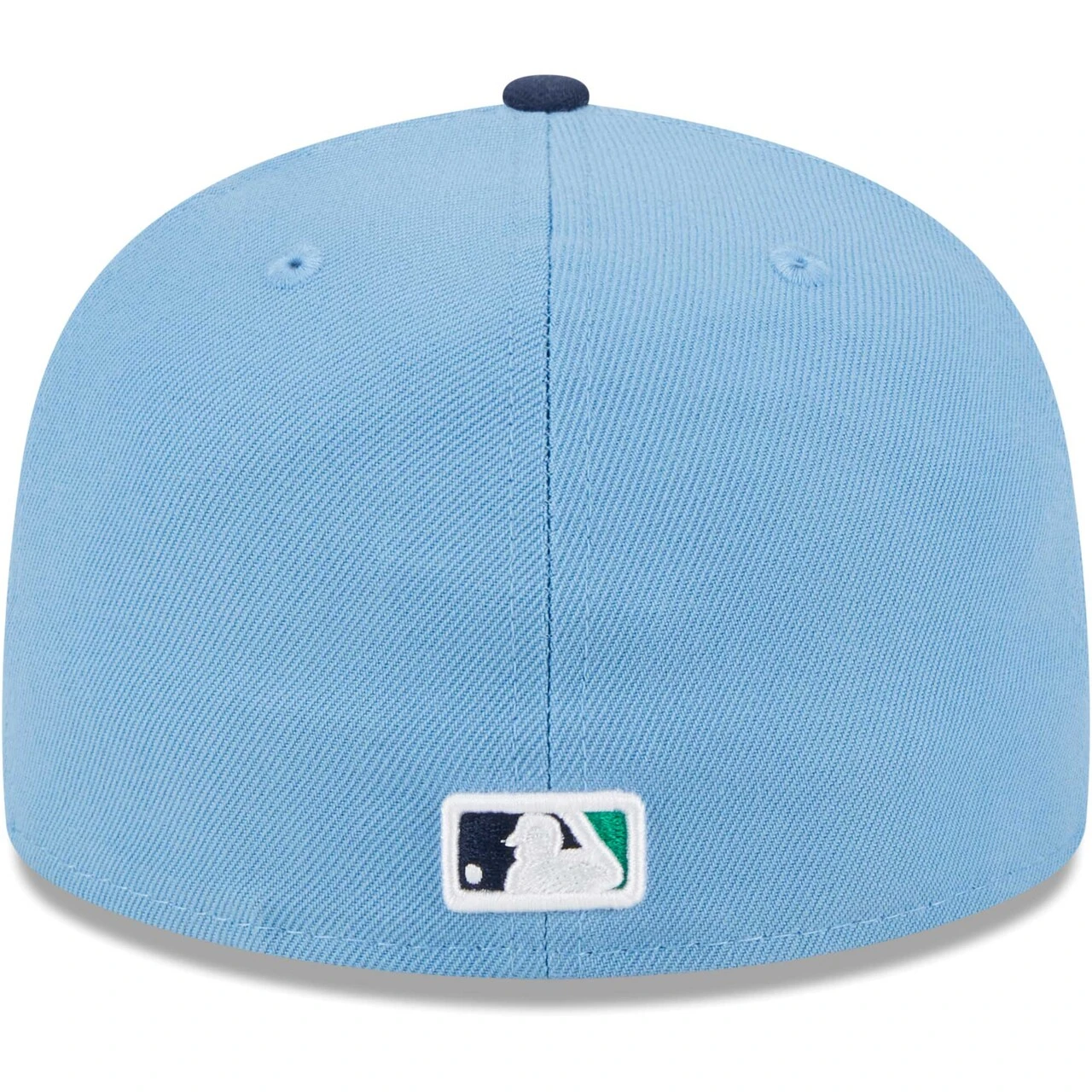 Men's Cleveland Guardians New Era Light Blue/Navy Green Undervisor 59FIFTY Fitted Hat - Image 4