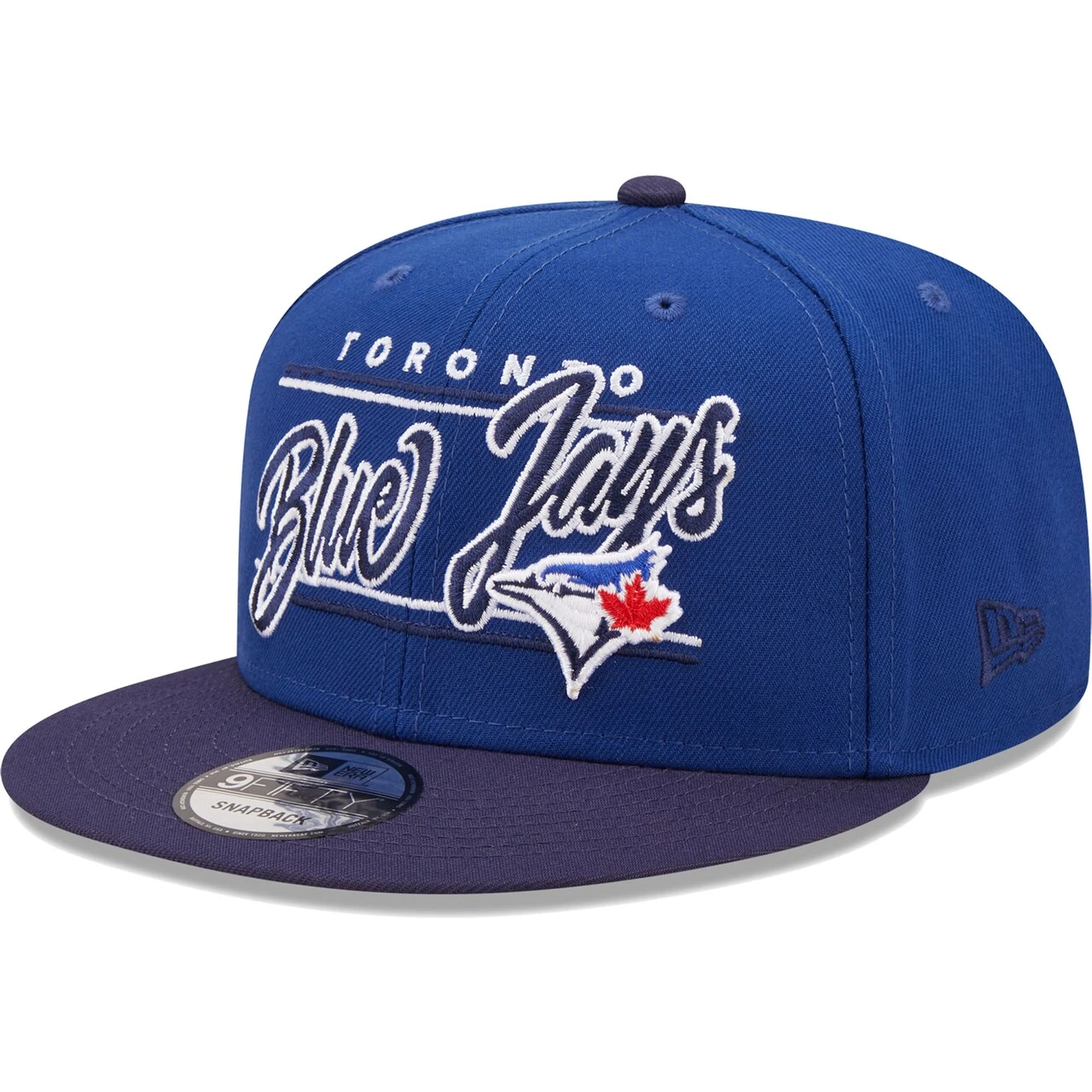 Men's Toronto Blue Jays New Era Royal/Navy Team Script 9FIFTY Adjustable Snapback Hat