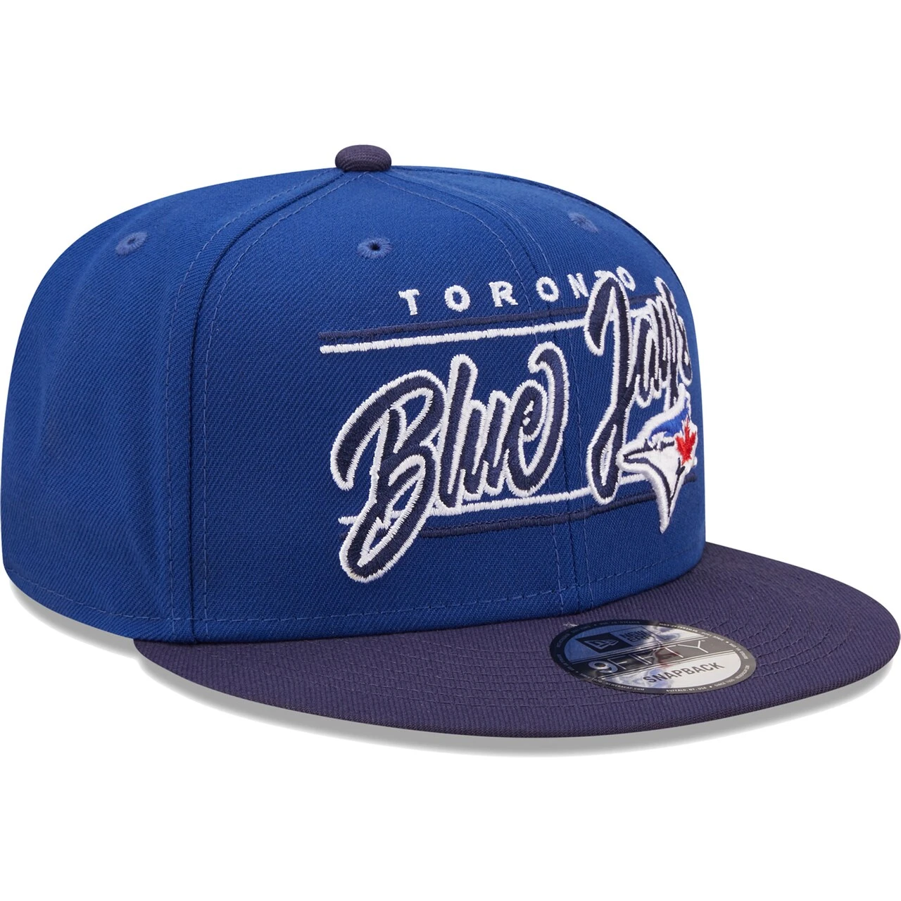 Men's Toronto Blue Jays New Era Royal/Navy Team Script 9FIFTY Adjustable Snapback Hat - Image 3