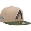 Men's Arizona Diamondbacks New Era Khaki/Olive Pink Undervisor 59FIFTY Fitted Hat
