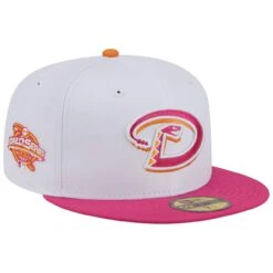 Men's Arizona Diamondbacks New Era White/Pink 2001 World Series 59FIFTY Fitted Hat