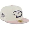 Men's Arizona Diamondbacks New Era White/Pink Chrome Rogue 59FIFTY Fitted Hat