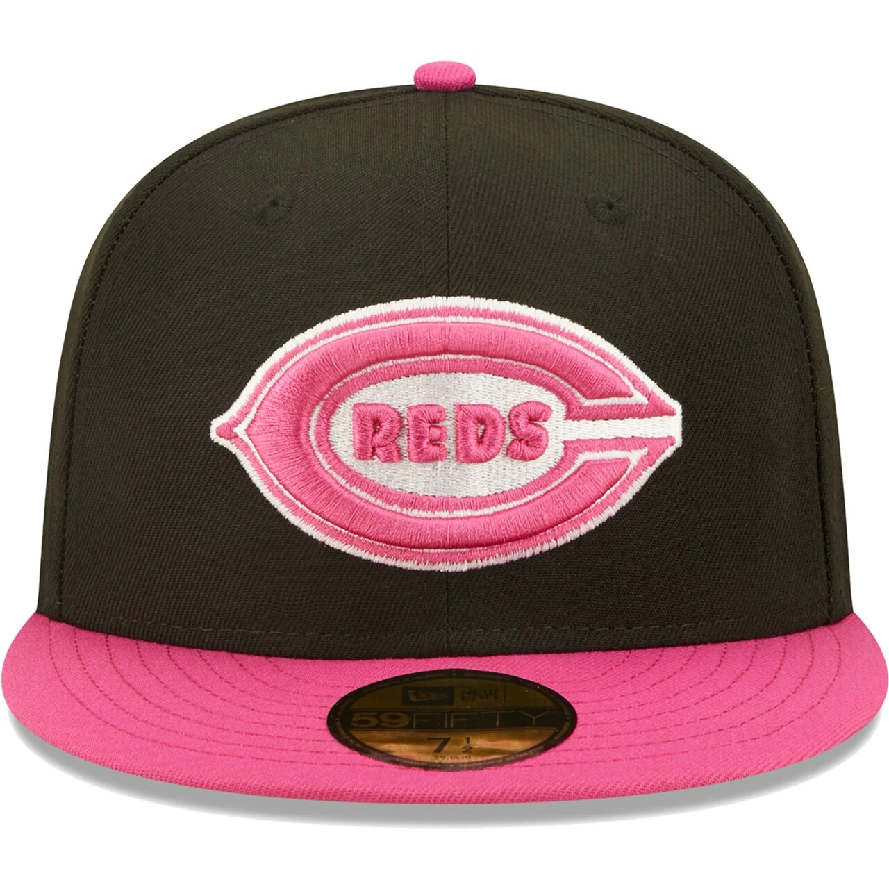 Men's Cincinnati Reds New Era Black/Pink 1938 MLB All-Star Game Passion 59FIFTY Fitted Hat - Image 2