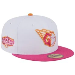 Men's Cleveland Guardians New Era White/Pink 2022 MLB All-Star Game 59FIFTY Fitted Hat