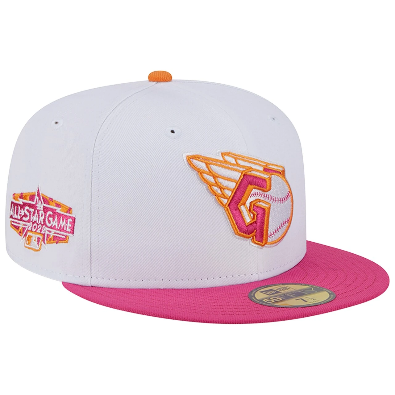 Men's Cleveland Guardians New Era White/Pink 2022 MLB All-Star Game 59FIFTY Fitted Hat