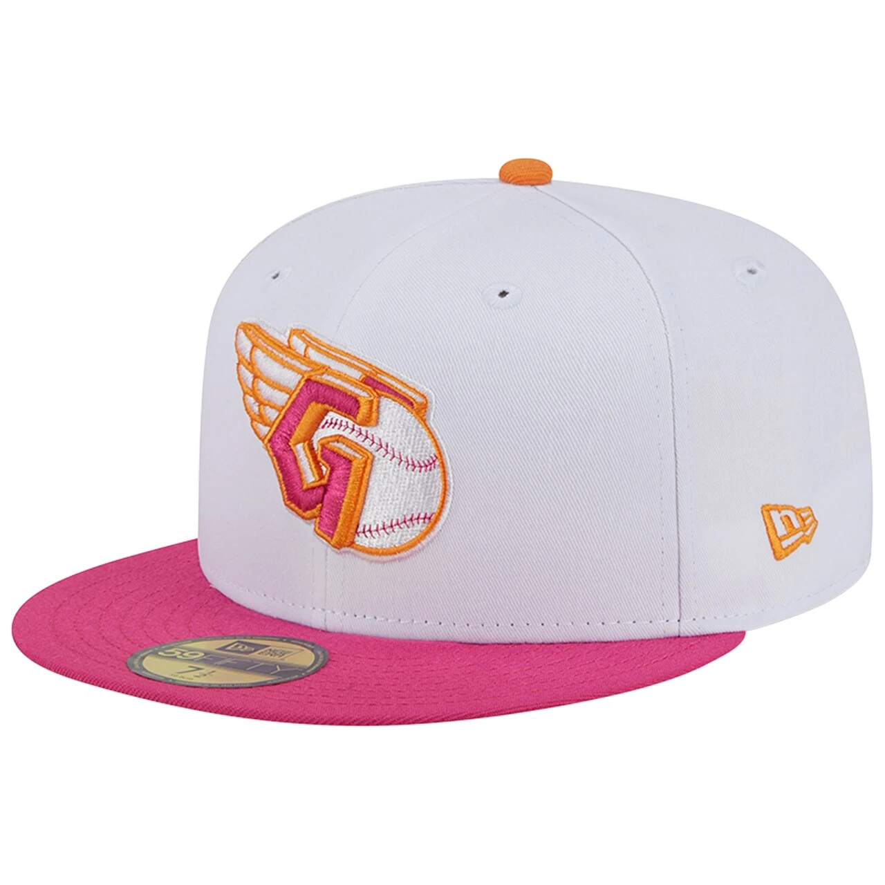 Men's Cleveland Guardians New Era White/Pink 2022 MLB All-Star Game 59FIFTY Fitted Hat - Image 3