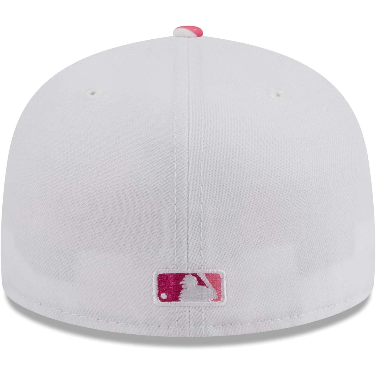 Men's Cleveland Guardians New Era White/Pink Flamingo 59FIFTY Fitted Hat - Image 4
