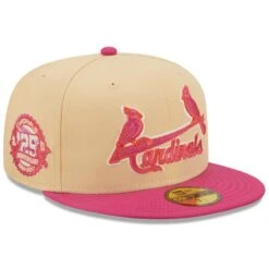 Men's St. Louis Cardinals New Era Orange/Pink 125th Anniversary Mango Passion 59FIFTY Fitted Hat