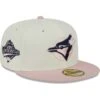 Men's Toronto Blue Jays New Era Cream/Pink Chrome Rogue 59FIFTY Fitted Hat