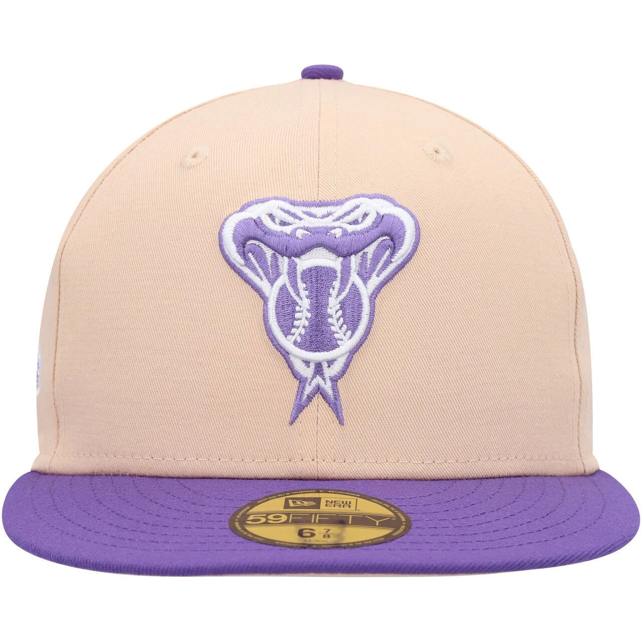 Men's Arizona Diamondbacks New Era Orange/Purple 2001 World Series Side Patch 59FIFTY Fitted Hat - Image 2