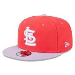 Men's St. Louis Cardinals New Era Red/Purple Spring Basic Two-Tone 9FIFTY Snapback Hat