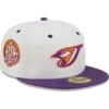 Men's Toronto Blue Jays New Era White/Purple 30th Season Grape Lolli 59FIFTY Fitted Hat