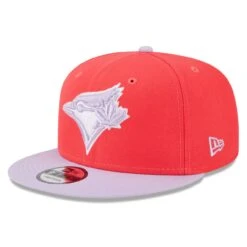 Men's Toronto Blue Jays New Era Red/Purple Spring Basic Two-Tone 9FIFTY Snapback Hat