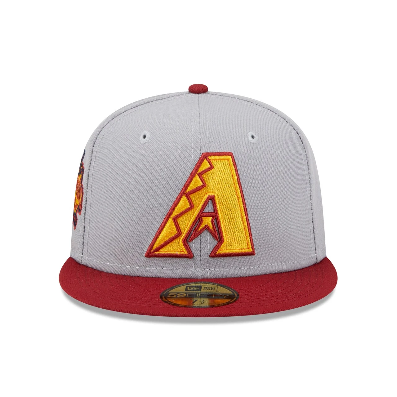 Men's Arizona Diamondbacks New Era Gray/Red 2001 World Series Champions 20th Anniversary Navy Undervisor 59FIFTY Fitted Hat - Image 2