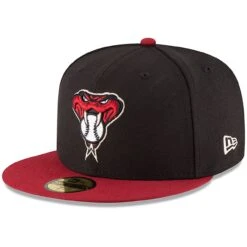 Men's Arizona Diamondbacks New Era Black/Red Authentic Collection On-Field 59FIFTY Fitted Hat