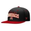Men's Arizona Diamondbacks Fanatics Branded Black/Red Iconic Lock Up Snapback Hat