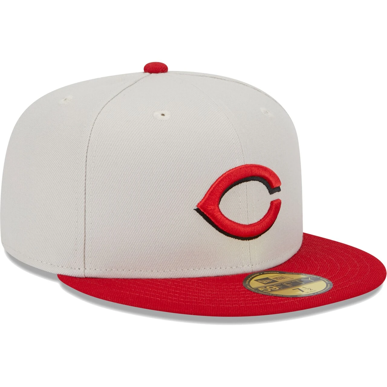 Men's Cincinnati Reds New Era Gray/Red World Class Back Patch 59FIFTY Fitted Hat - Image 3