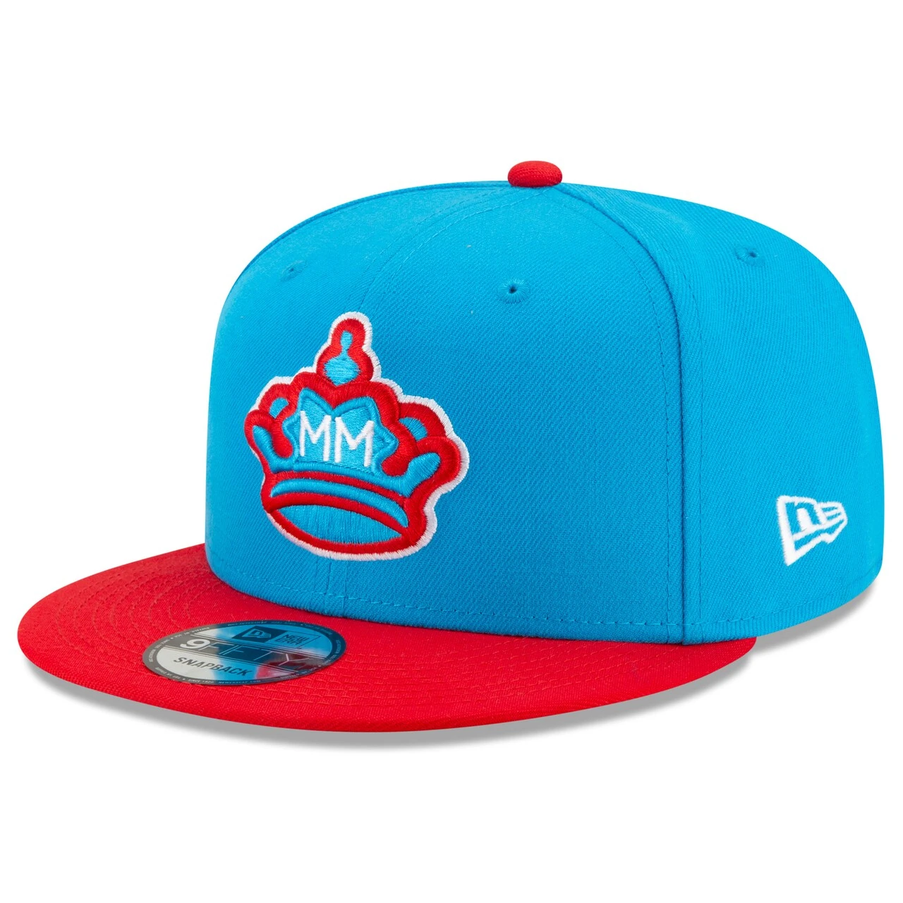 Men's Miami Marlins New Era Blue/Red 2021 City Connect 9FIFTY Snapback Adjustable Hat - Image 3