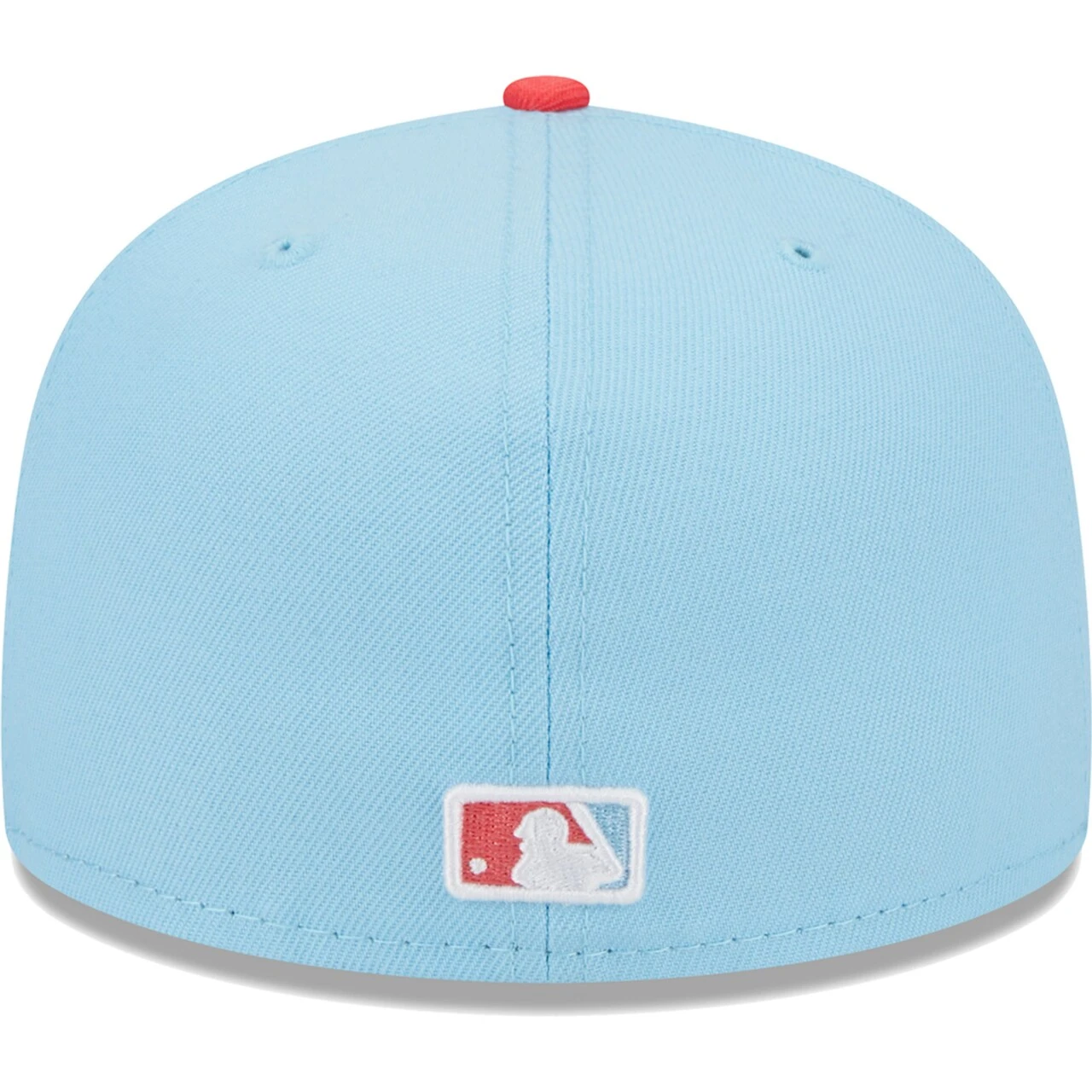 Men's Miami Marlins New Era Light Blue/Red Spring Color Two-Tone 59FIFTY Fitted Hat - Image 4