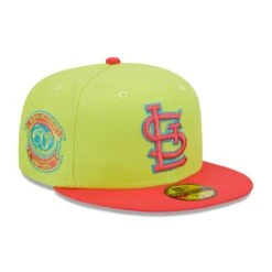 Men's St. Louis Cardinals New Era Green/Red Busch Stadium 30th Anniversary Cyber Highlighter 59FIFTY Fitted Hat