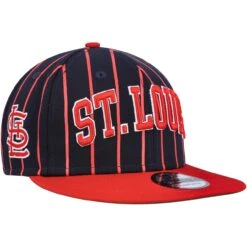 Men's St. Louis Cardinals New Era Navy/Red City Arch 9FIFTY Snapback Hat
