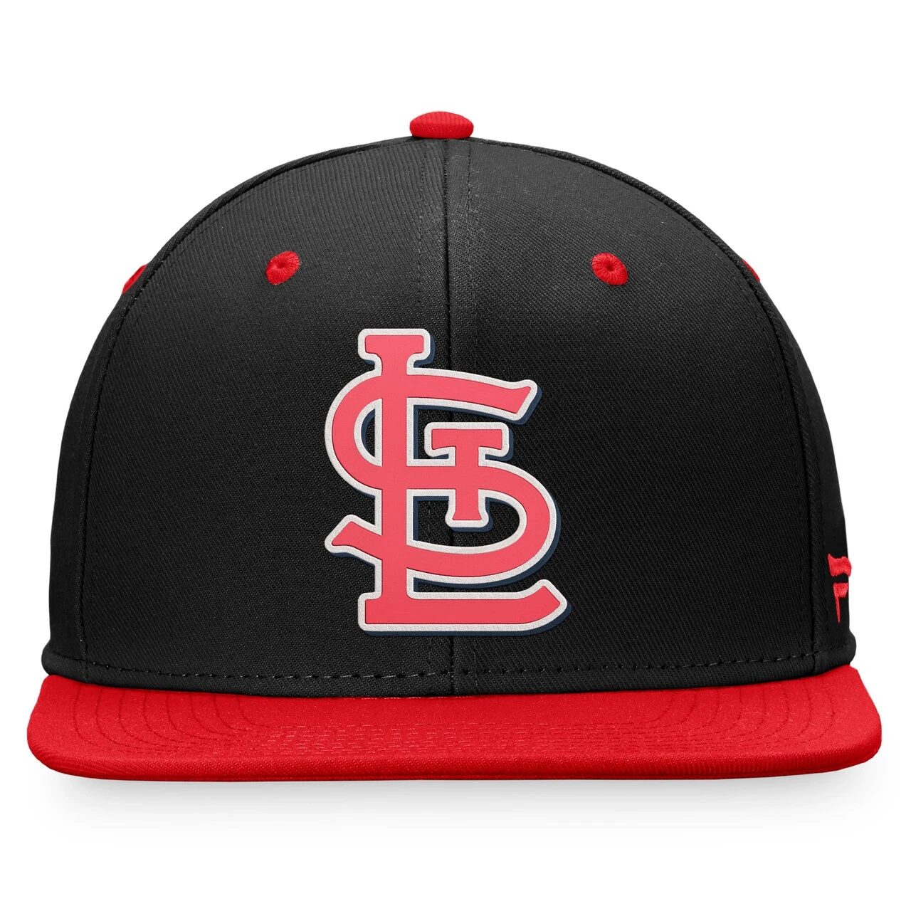 Men's St. Louis Cardinals Fanatics Branded Black/Red State Side Two-Tone Snapback Hat - Image 2