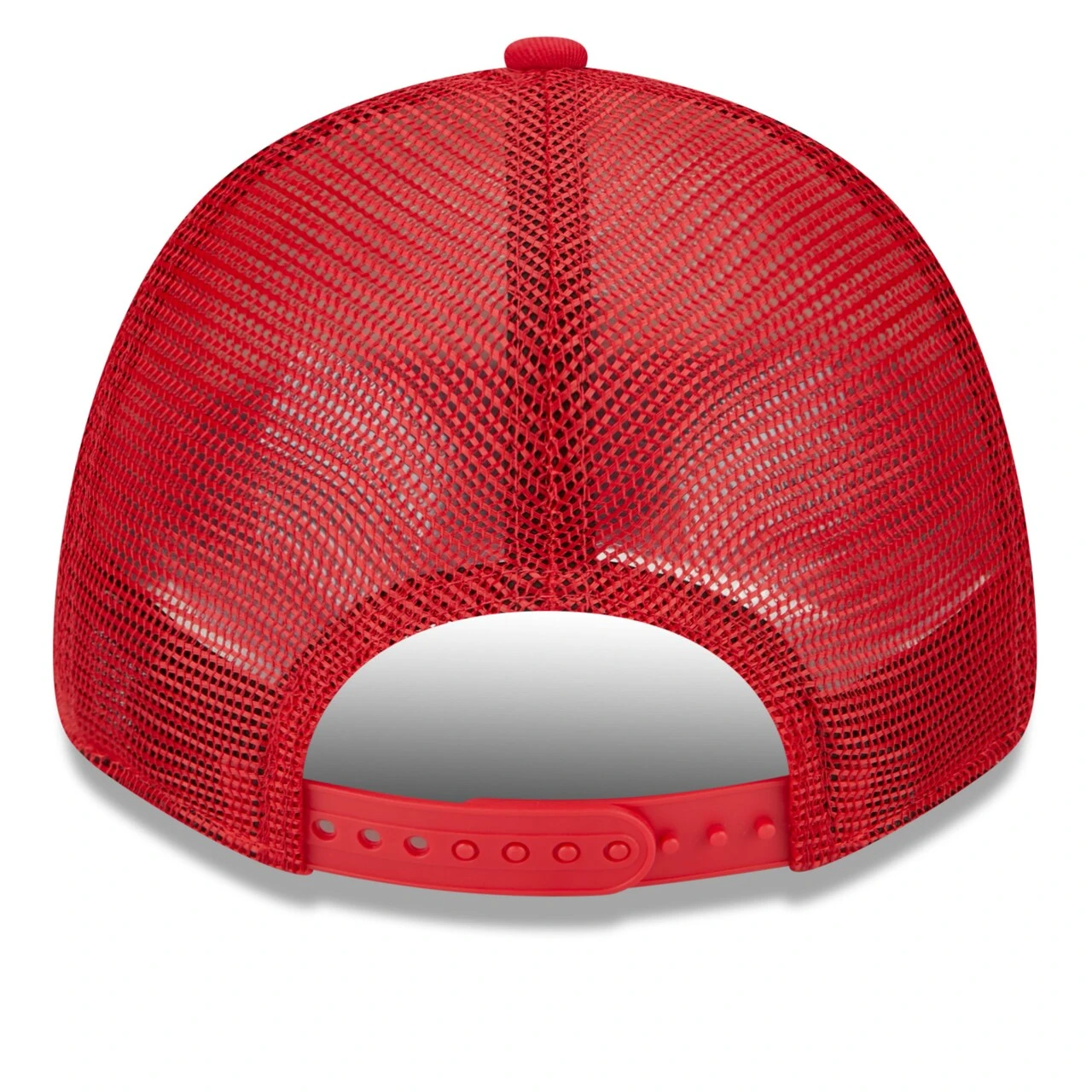 Men's St. Louis Cardinals New Era White/Red Team Stripe Trucker 9FORTY Snapback Hat - Image 4