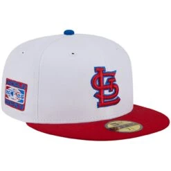 Men's St. Louis Cardinals New Era White/Red Undervisor 59FIFTY Fitted Hat