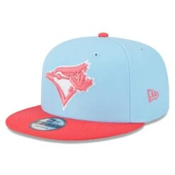 Men's Toronto Blue Jays New Era Light Blue/Red Spring Basic Two-Tone 9FIFTY Snapback Hat