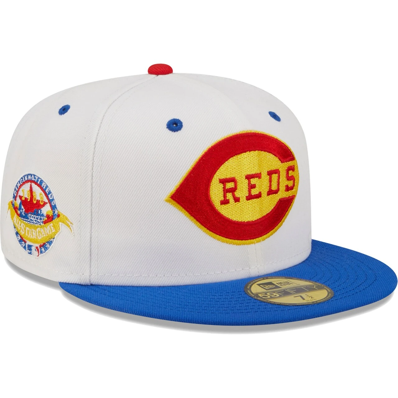Men's Cincinnati Reds New Era White/Royal 1988 MLB All-Star Game Cherry Lolli 59FIFTY Fitted Hat