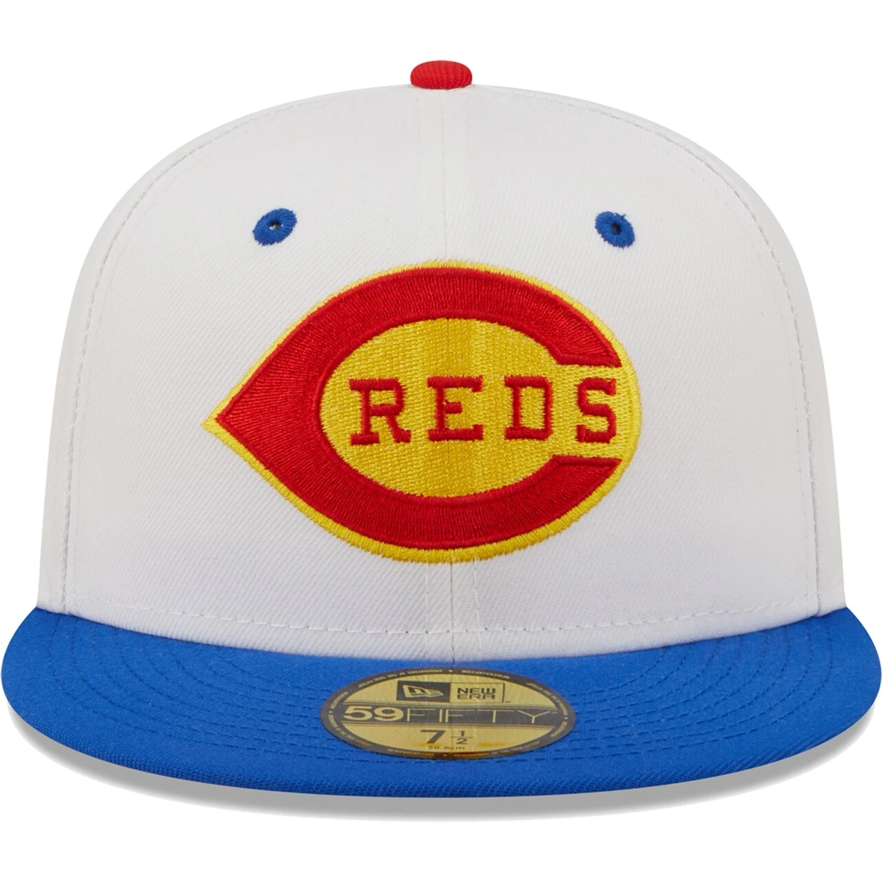Men's Cincinnati Reds New Era White/Royal 1988 MLB All-Star Game Cherry Lolli 59FIFTY Fitted Hat - Image 2