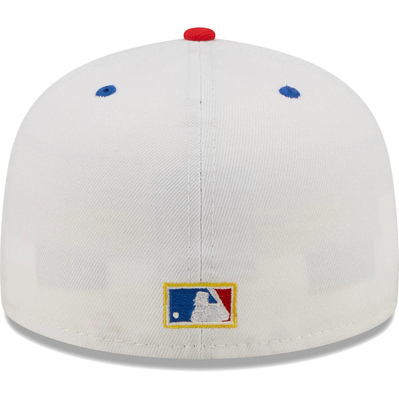 Men's Cleveland Guardians New Era White/Royal Primary Logo Cherry Lolli 59FIFTY Fitted Hat - Image 4
