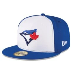 Men's Toronto Blue Jays New Era White/Royal 2017 Authentic Collection On-Field 59FIFTY Fitted Hat