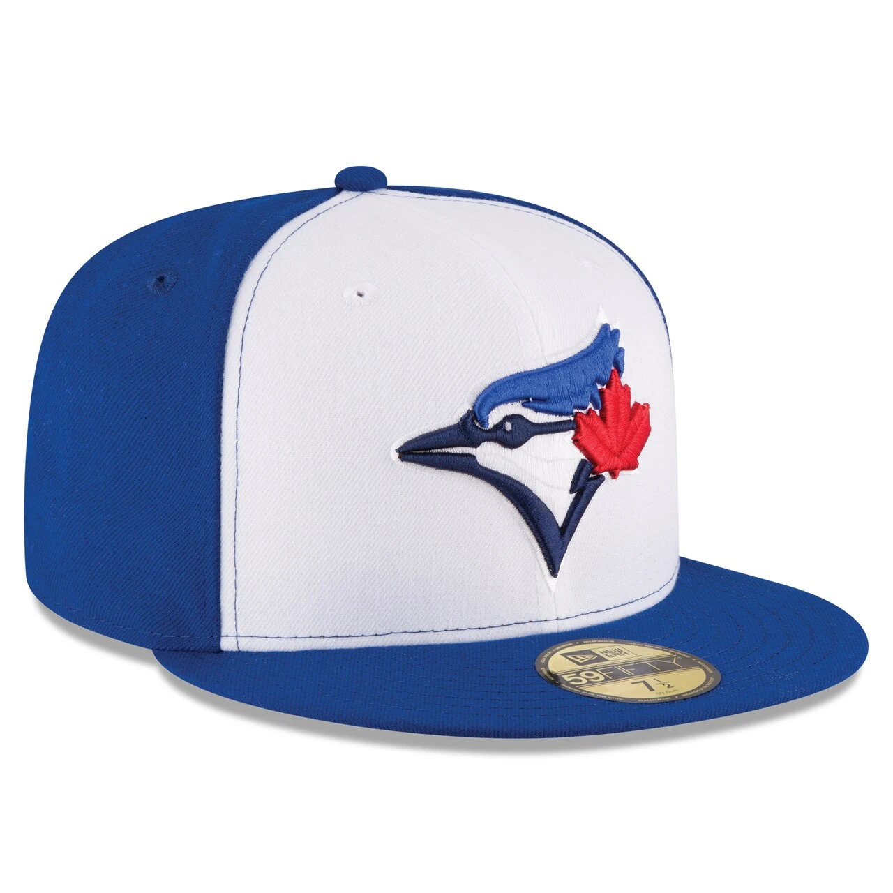Men's Toronto Blue Jays New Era White/Royal 2017 Authentic Collection On-Field 59FIFTY Fitted Hat - Image 3