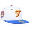 Men's Toronto Blue Jays New Era White/Royal 30th Anniversary Cherry Lolli 59FIFTY Fitted Hat