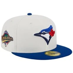 Men's Toronto Blue Jays New Era Stone/Royal Retro 59FIFTY Fitted Hat