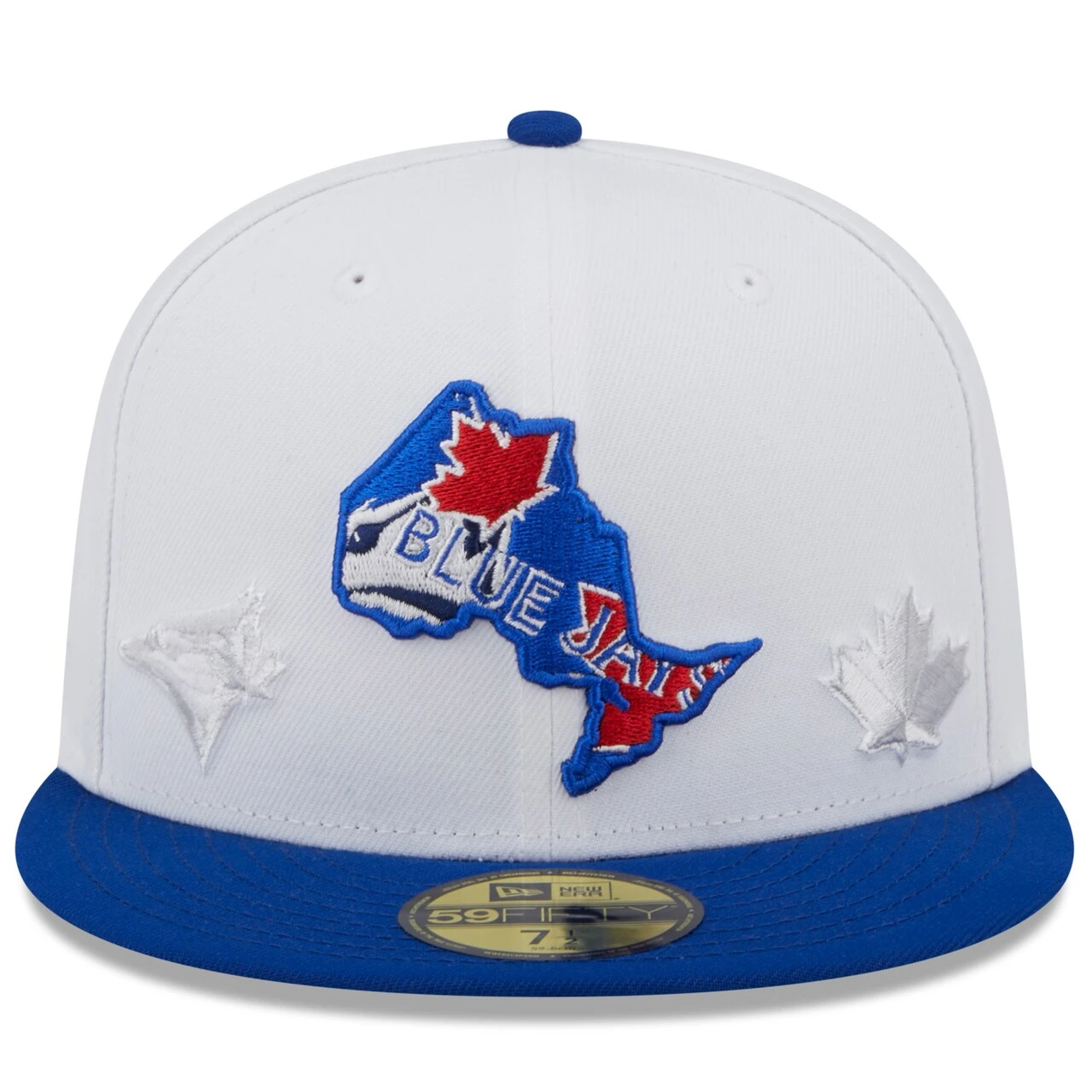 Men's Toronto Blue Jays New Era White/Royal State 59FIFTY Fitted Hat - Image 2