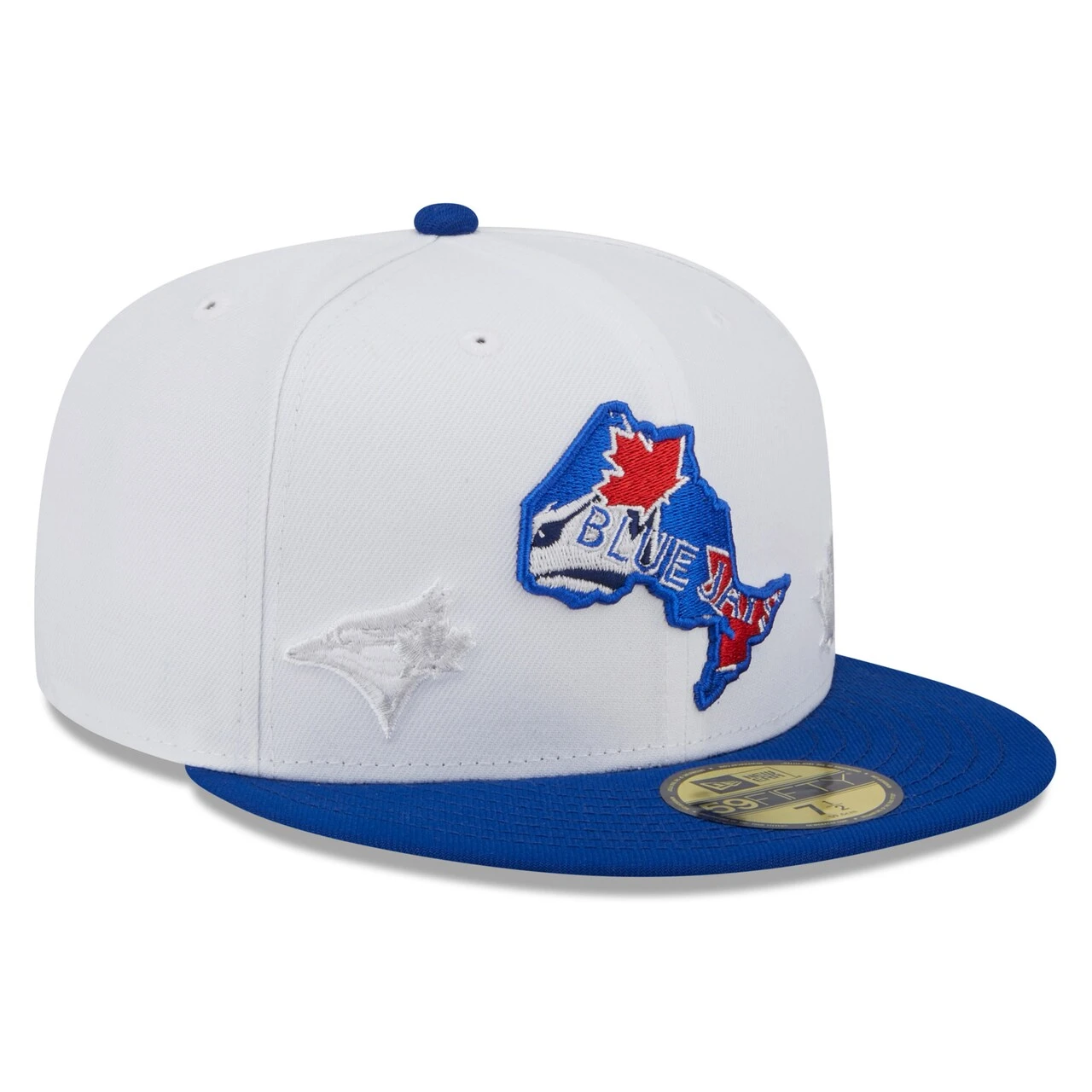 Men's Toronto Blue Jays New Era White/Royal State 59FIFTY Fitted Hat - Image 3